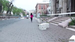 Real Street Casting For Teeny Coco Del Mare With 5 Real Shaking Orgasm