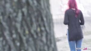 Redhead College Melina Talk To Fuck At Public Agent Street Casting