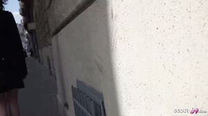 Skinny College Alessandra Seduce To Fuck At Street Casting