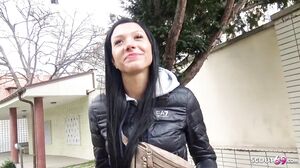 Small Ass Blue Eyes Tiny Adelle Talk To Fuck At Street Pickup