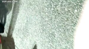 First Time Walking Around Okubo Park, A G-cup Tax Evading Cafe Girl. Her Rotten Attitude Towards Society Is So Bad I Can't Stand It.