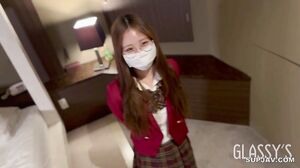 #16 Creampie Sex With A Cute 18-year-old Girl Wearing Glasses In A School Uniform │ GL ASSY'S