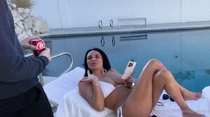 OnlyFans - Anissa Kate - With Ben Dylan Creampie At The Pool