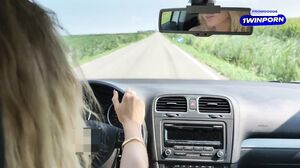 Miele Blanco - Prof Picks up a Stranger in the Car She Jerks His Cock and He Cums – Italian Dialogues Miele Blanco