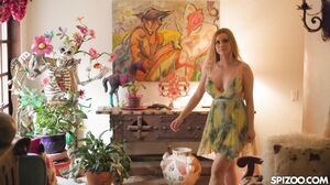 Jessie Rogers Busty Plays With The Gardener While Husbands Away