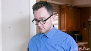 Gina Valentina gets tricked into fucking her boyfriends nerdy twin