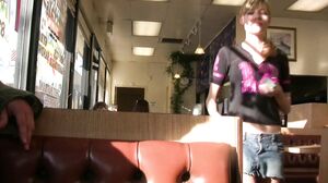 Nicole Ray - Naughty Blonde Teen Gets Fucked In Public Toilet, On Rooftop And Car