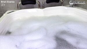 Wet jacuzzi date with the beautiful big ass and busty Colombian Devil Khloee - Brian Evansx