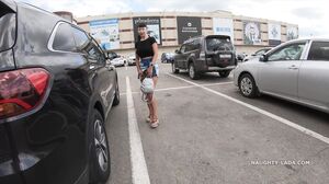 Naughty Lada goes shopping