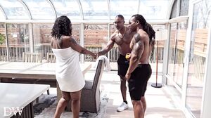 Post-Gym BBC Domination: 2 Ripped Studs Claim Lyric Sky in 4K