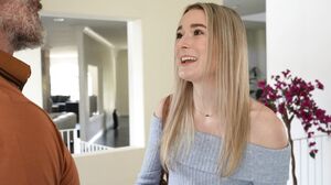 Petite blonde teen shows off her valuable skills as an intern