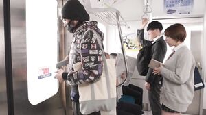 T-38033 Busty Schoolgirl Falls Completely to a Groper Gang During Her Commute – Riho Shishido