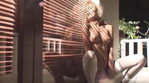 Sasha Blonde - White Lingerie