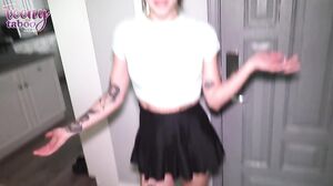 Short hair Nova Flame gets dick up her butt by neighbor