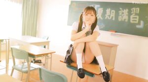 FNS-049 Drooling ~ School girl's sticky kissing and saliva sex Eren Sora