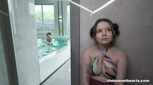 Mia Murkovski, Olivia Trunk, Alice Xo, Rebecca Nikson & Ashly Rabbit - Steamy Sauna Part 3of4