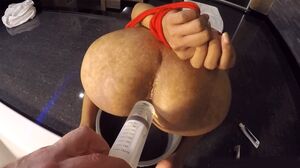 Piss enema inside big ass Thai femboy