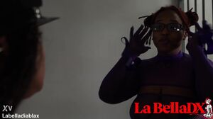 LaBellaDiablaX & OnlyMzKittylove - Fat ass latina officer uses inmate to cum