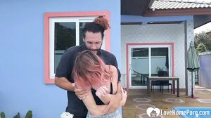 Teasing My Bound Girlfriend with Intense Fingering