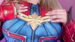 xoMaryJane - Captain Marvel Mj Anal Plug Dildo Action