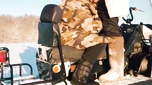 Crazyfamily 1970 - We Rode a Snowmobile with my Mom and Decided to have Sex, Cum Inside