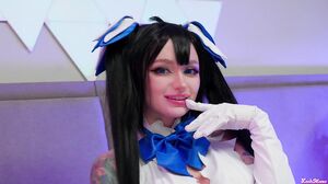 Leah Meow HESTIA GETS RAINBOW DILDOS AND BIG COCK in HD