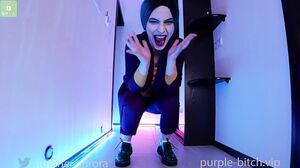 Purple Bitch - Harley And Joker Use Strap On