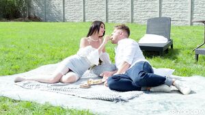 Spizoo - Asandra Dewy Simple Picnic With Asandra Turns Into Steamy Pussy Pounding