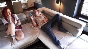 I put on a hot outfit before fucking