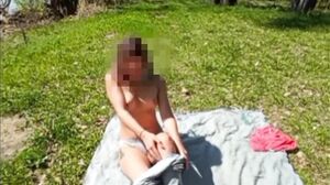 NutIsGolden - They Caught a Blowjob on the Beach with a Stranger, and I Finished in Front of Them. Risky Blowjob
