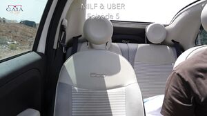 GaiaOnTop - Uber Ride Turned Wild; MILF Fucks Driver while Mastering the Gear Stick!