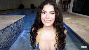 Angel Gostosa Takes A Cock By The Pool