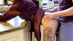 TheBritishCouple - Hot action in the kitchen as Ollie and I try to welcome in e..