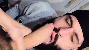 Sucking an Immense Uncut Czech Cock with Eye Contact and Hunger Before Getting Fucked Deep