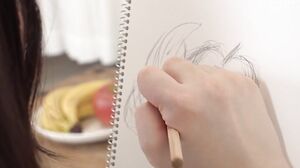 DHLD-021 I'm crazy about sketching! I went to work at a sketch class full of beautiful girls, and I ended up being a nude model! While she was staring at my genitals, she noticed that I had an erection, and I ended up ejaculating.