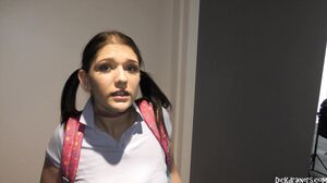 April Dawn - Big Tit Virgin Trades Secret For BBC & Black Ass Eating Initiation!!