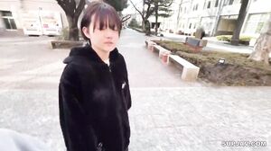 149cm Short Boyish College Girl Who Will Be A Police Officer From April. Yuuki's Appearance. Serious Personality With Little Experience In Her Pussy That Cums Twice And Gets Creampied♡