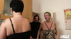 Erna, Katarzyna S, Diether von Stein - Mature Granny Threesome In The Kitchen