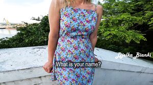 Djelka Bianki - Naughty Wife Cheats on Her Husband in a Public toilet with a Stranger - Real Sex by Djelka Bianki