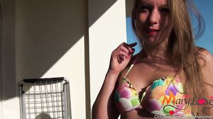 OelalaMaryLove - Collage Girl Is Paying Broken Airco Repair Man With Sex