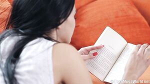 TeenMegaWorld - Rosaline Rosa - Czech Sumptuous Teen Bonked On Orange Couch With Handsome Bf