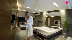 Katrina Van - Beautiful Woman Gives Blowjob in the Jacuzzi, Katrina Van
