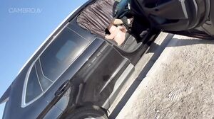 Nicole Niagara - Cum in Car Teasing Caught Masturbating by Strangers on the Streets