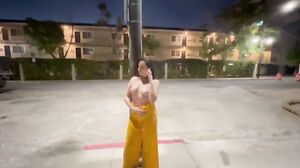 Nicole Niagara - Flashing teasing and cumming in public streets