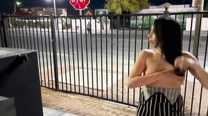 Nicole Niagara - Sidewalk slut caught being a naughty