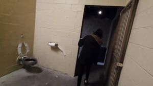 NicoleNiagara - Lit up in the public park + Mens bathroom masturbation