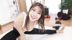 HBAD-716 Tall apparel girl Hanamiya Kyoko, whose big breasts and big ass make her sexy body a target at the fitness gym