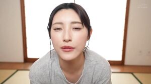 MOON-047 Watching with her cheating husband "Blowjob Face Cumshot Video Letter" Kana Morisawa