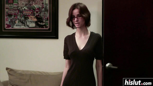 Lesbian babes have fun at the office