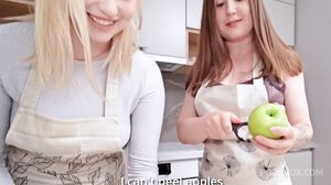Sara Bork & Lina Babyface - Lesbians are cooking in the kitchen